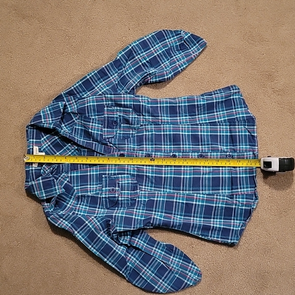 Forever 21 Blue Plaid Button Down - Picture 7 of 9